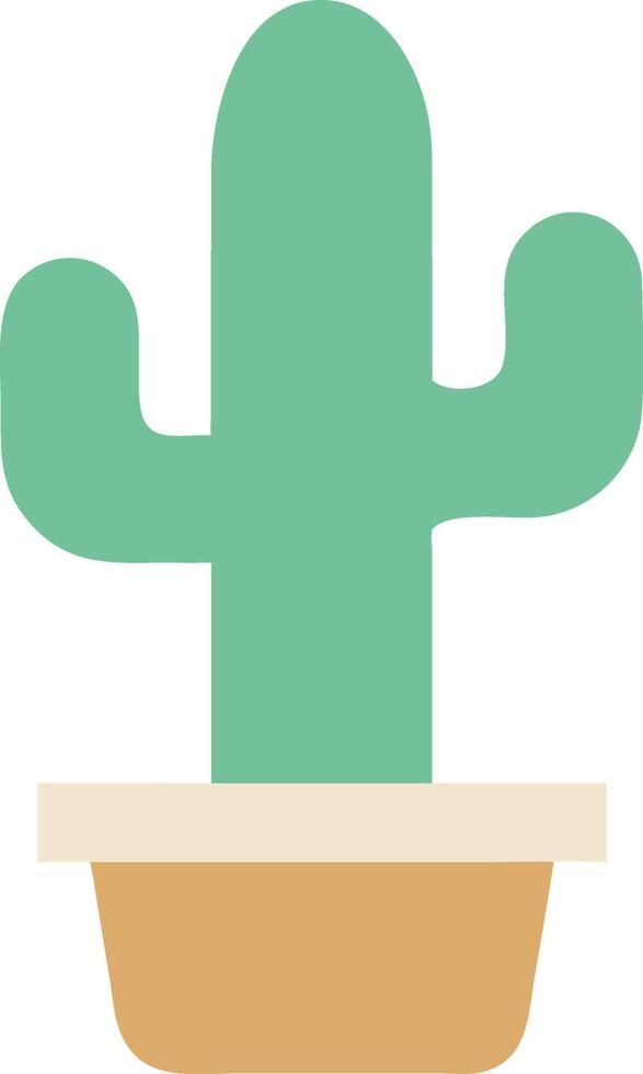 Creative Cactus Pot Design vector