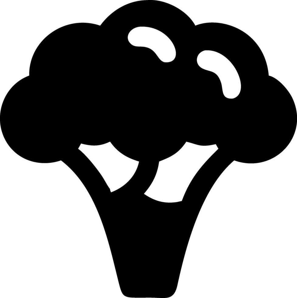 Elegant Broccoli Icon for Food Products vector