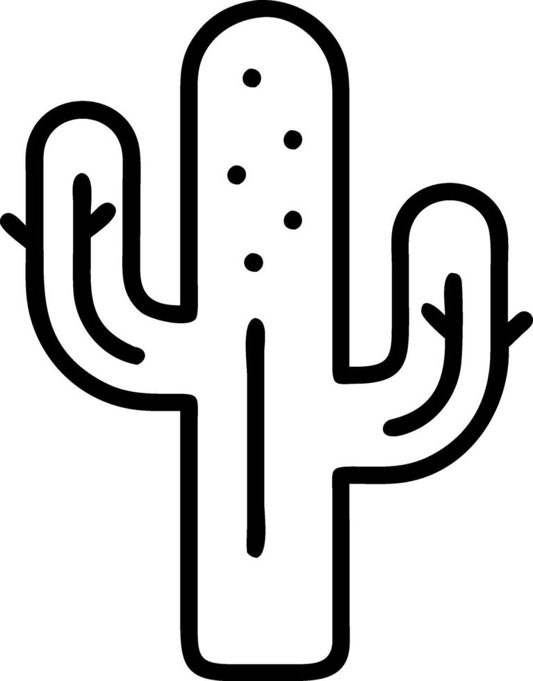 Stylish and Artistic Cactus Illustration vector