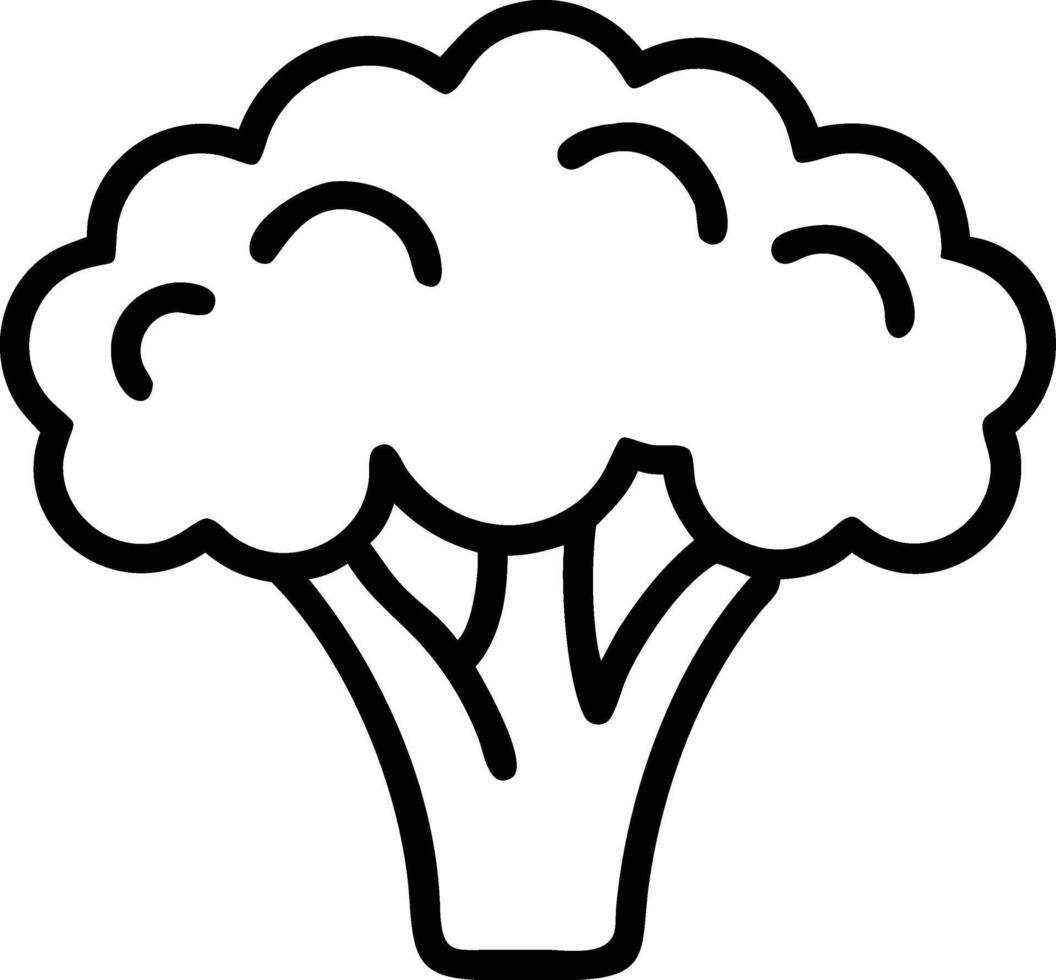 Fresh and Organic Broccoli Concept vector