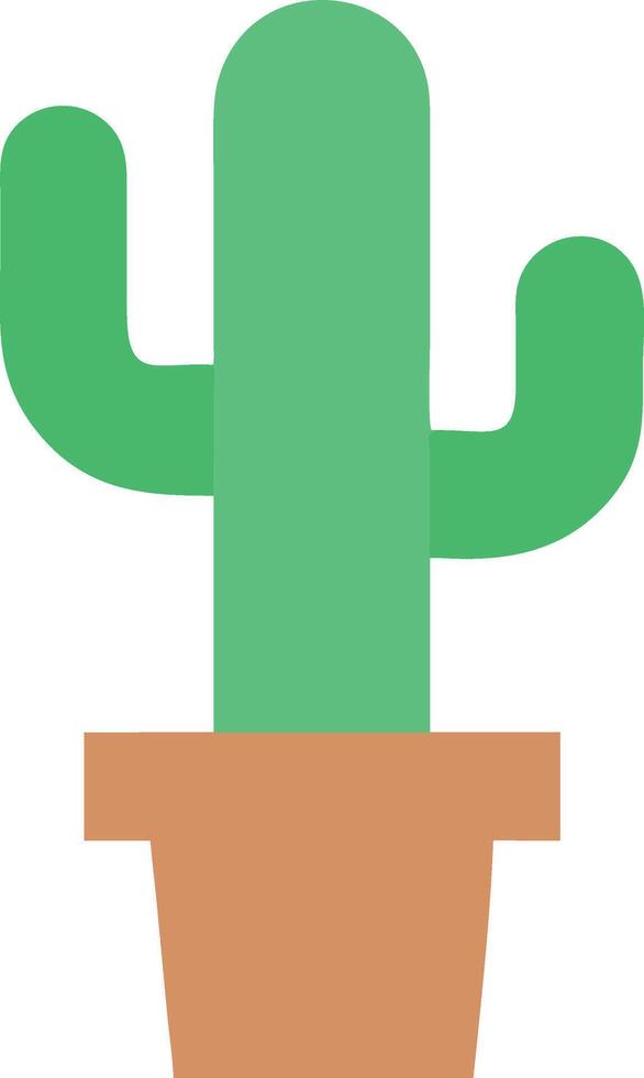 Vibrant Green Cactus Artwork vector