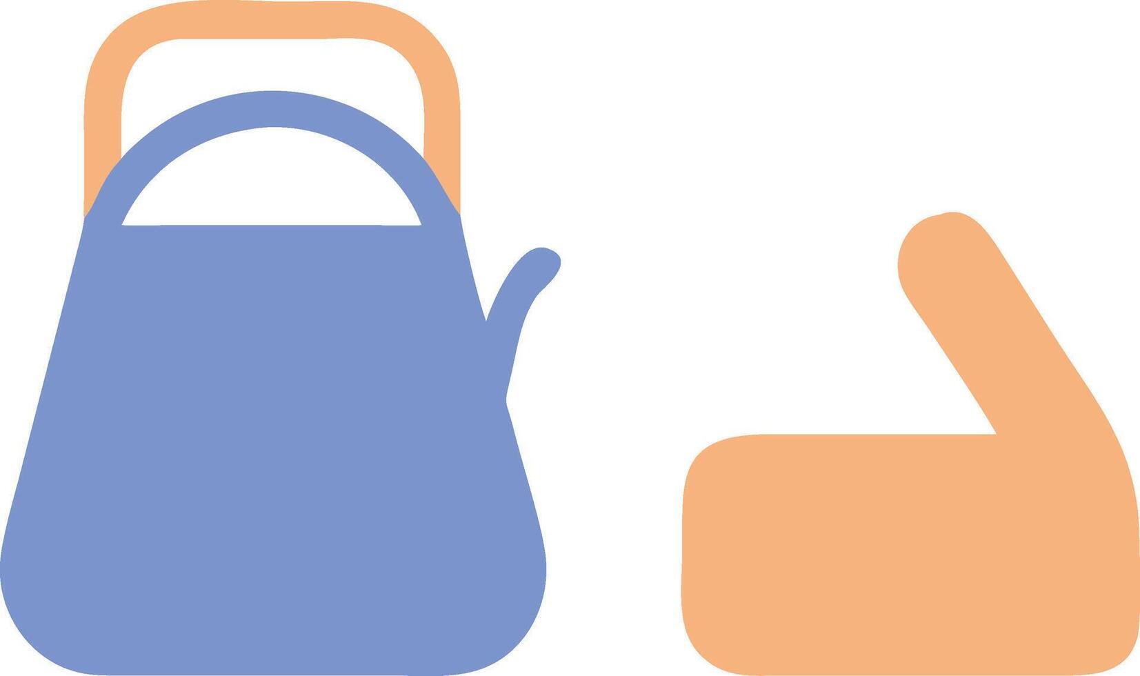Hand-Drawn Kettle with Chalk Effect vector