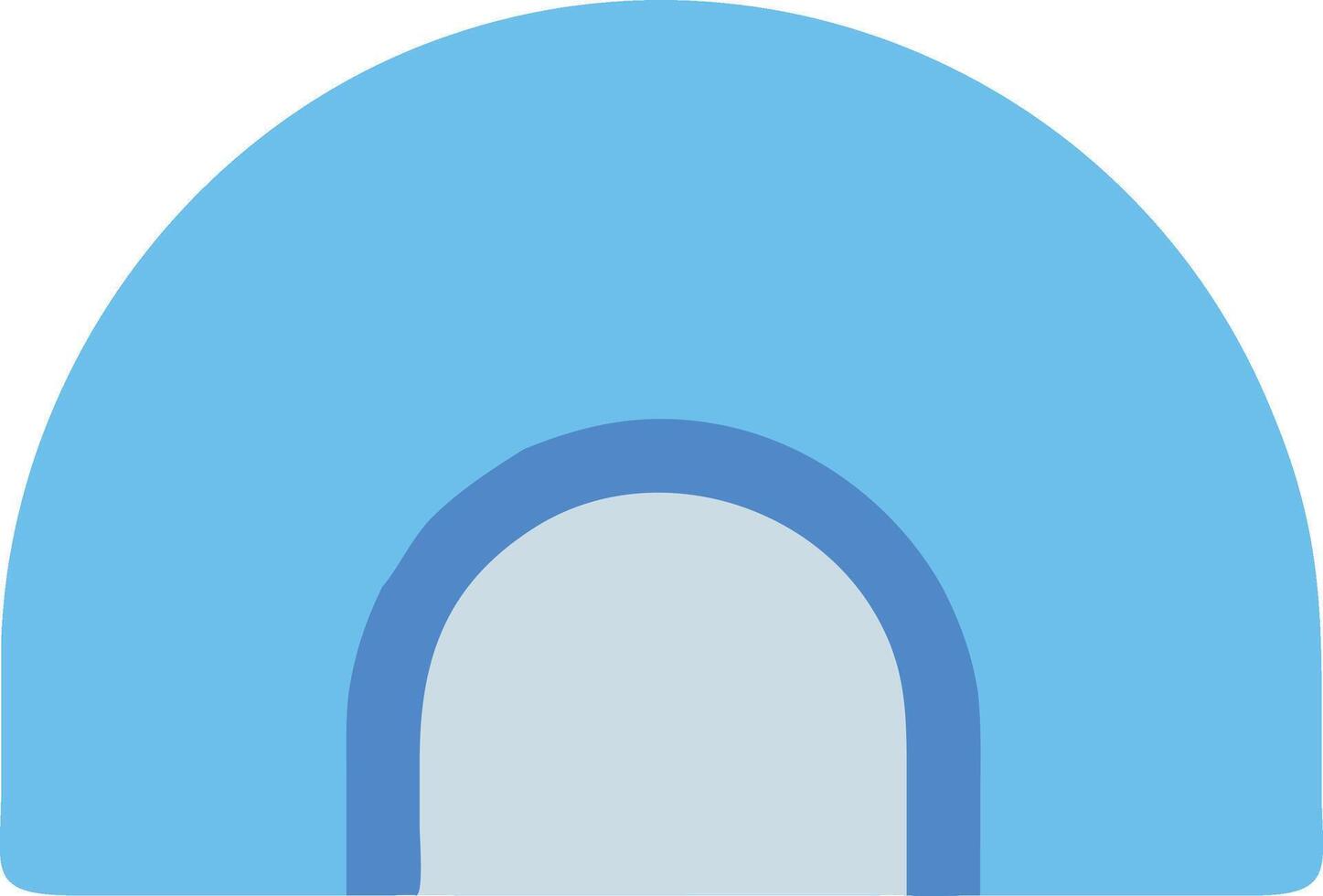 Minimalist Igloo Icon Design vector