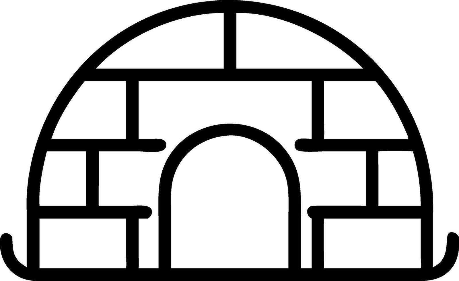 Traditional Arctic Igloo Concept vector