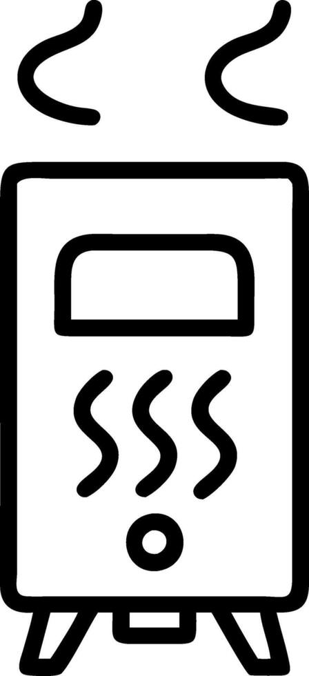 Bold and Stylish House Furnace Illustration vector