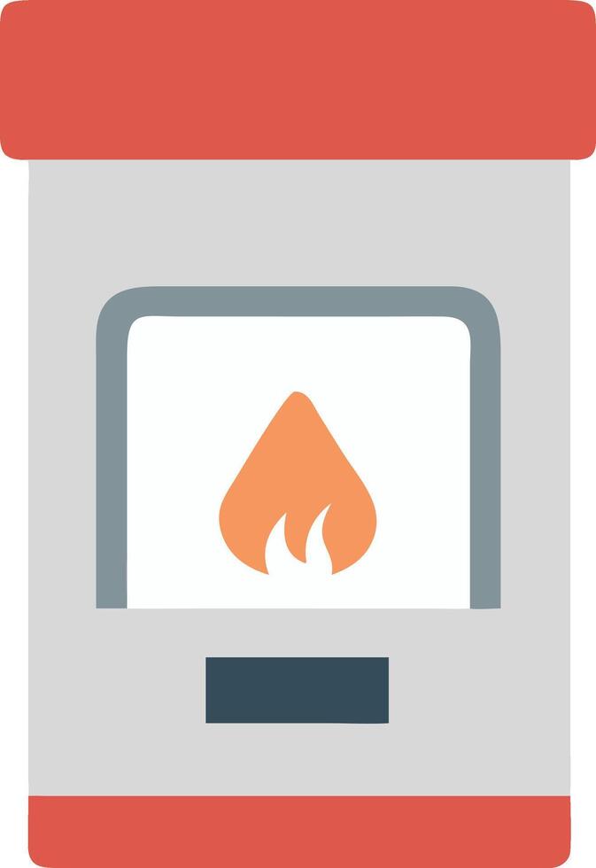 Classic House Furnace Illustration vector