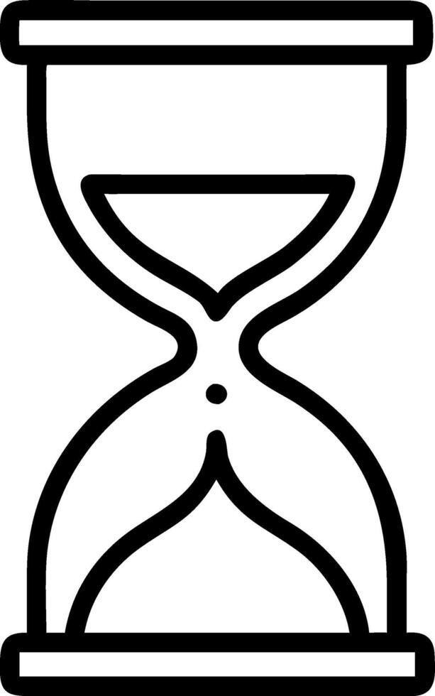 Hourglass with Creative Flowing Sand Design vector