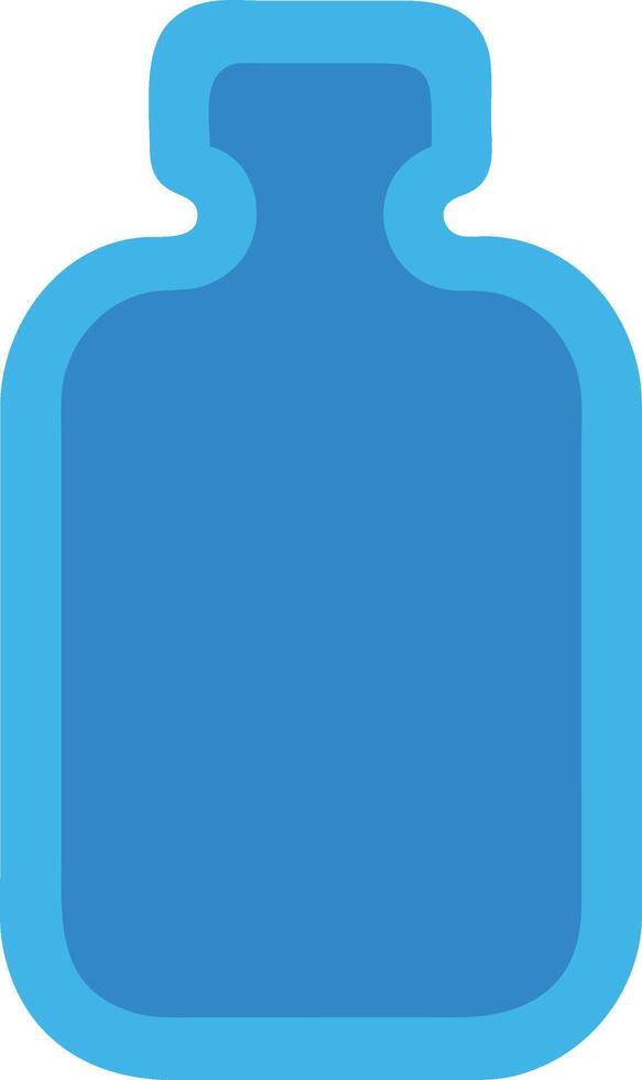 Classic Hot Water Bottle Design with Knit Cover vector