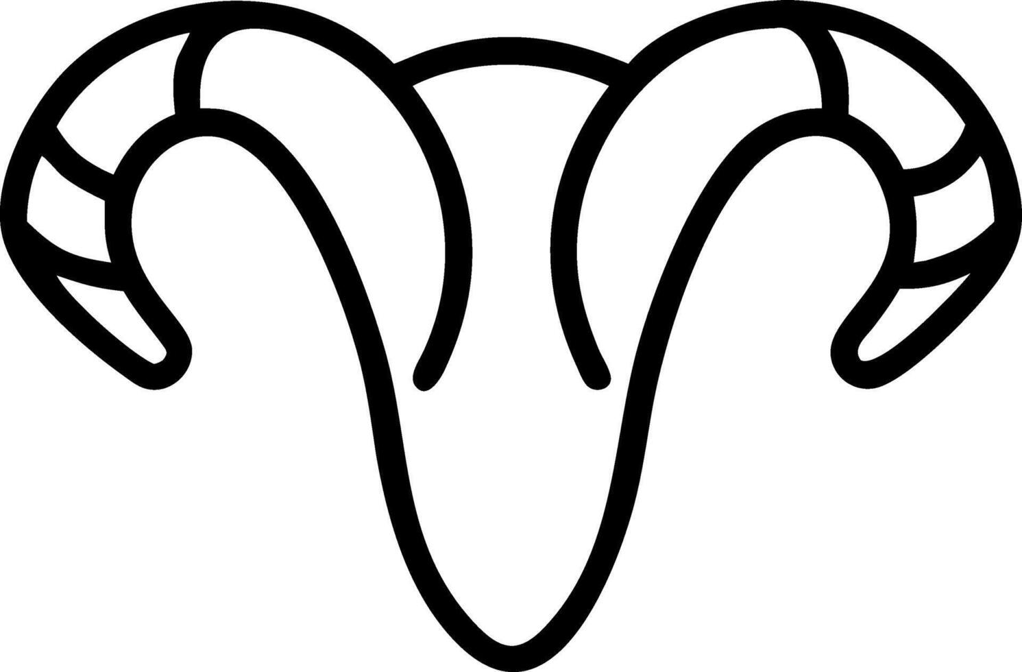 Animal Horns with Nature Details vector