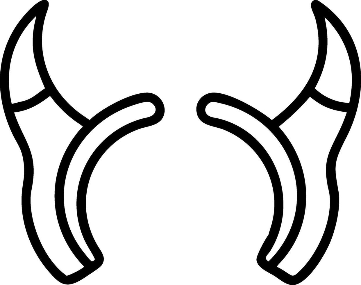 Realistic Horns with Detailed Texture vector