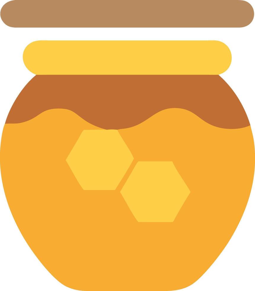 Simple and Stylish Honey Pot Drawing vector