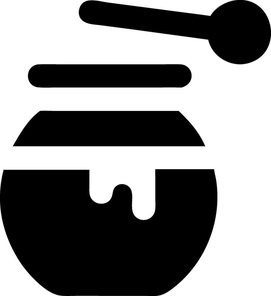 Realistic Honey Pot with Dripping Honey vector
