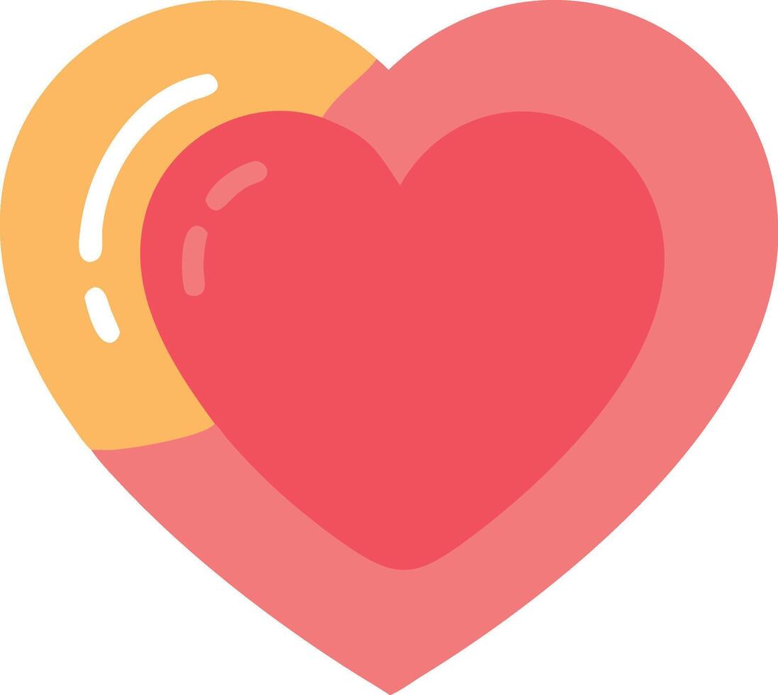 Minimalist Heart Icon Design vector