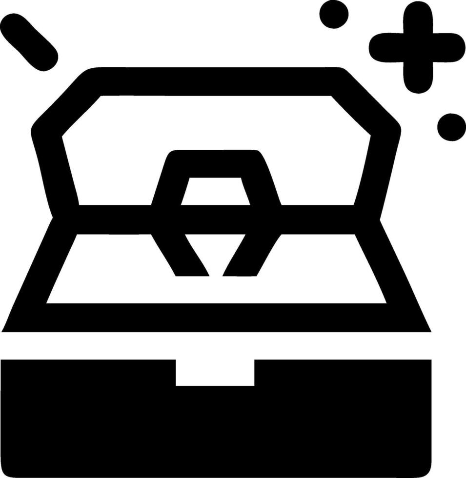 Simple and Stylish Gold Treasure Drawing vector