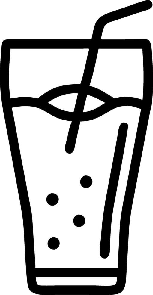 Hand-Drawn Glass of Cola Sketch vector