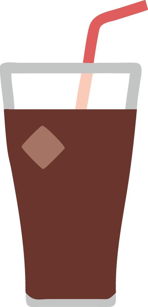 Classic Glass of Cola Illustration vector