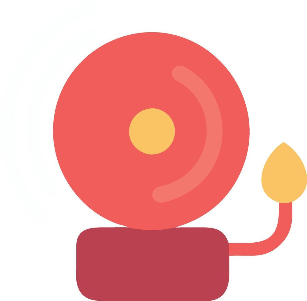 Industrial Fire Alarm with Warning Elements vector