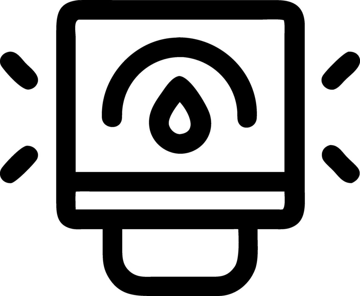 Modern Fire Alarm Concept with Clean Lines vector