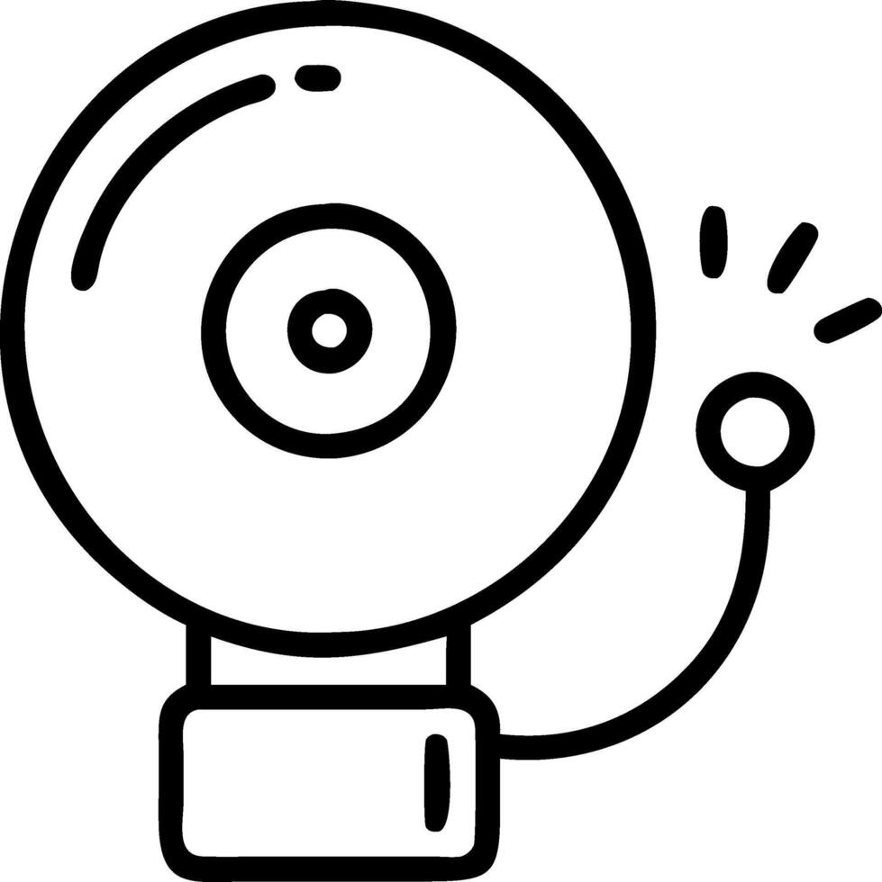 Realistic Fire Alarm with Detailed Features vector