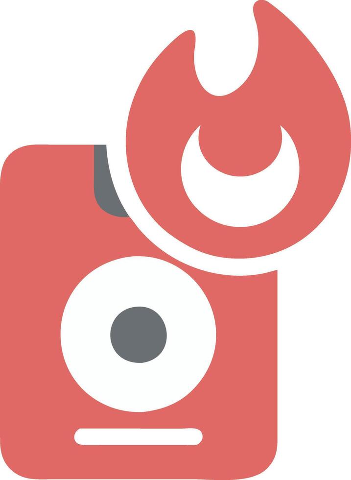 Minimalist Fire Alarm Icon Design vector