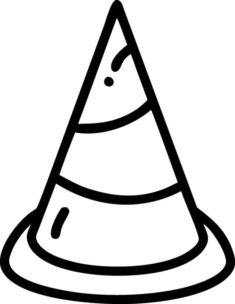 Hand-Drawn Dunce Hat Sketch vector