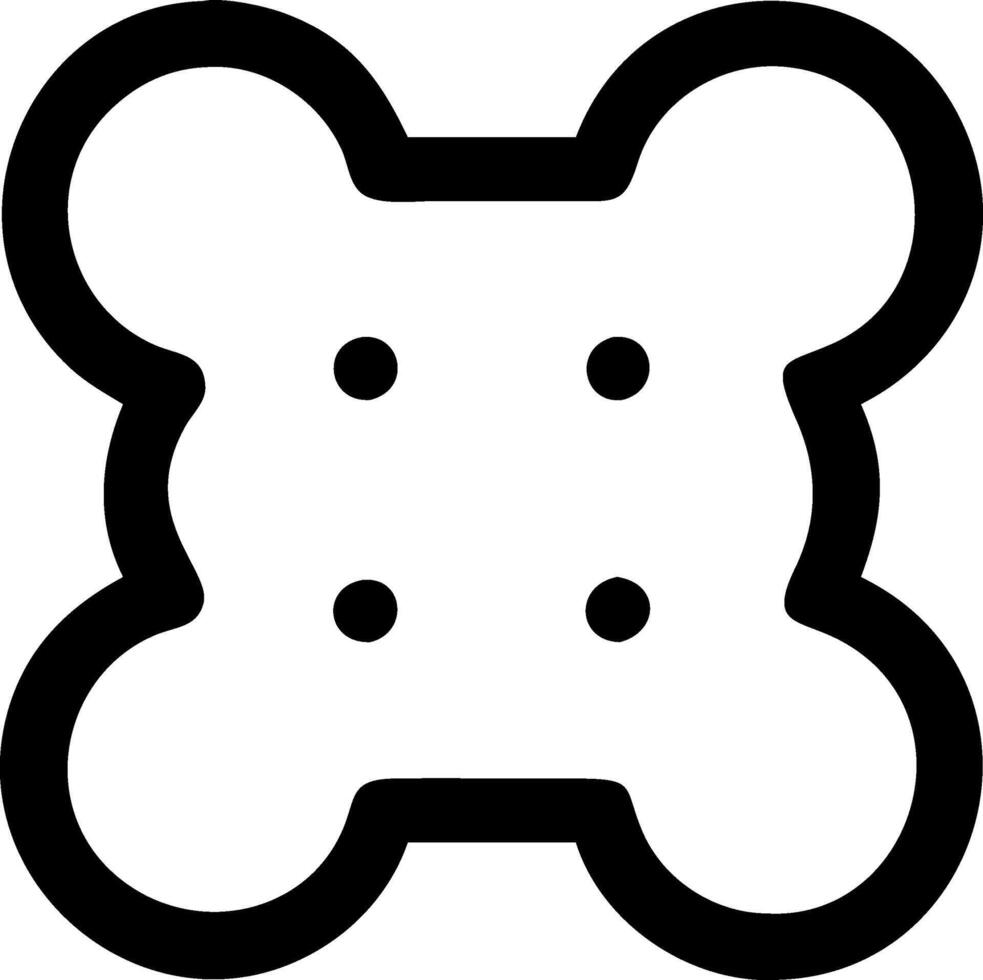 Realistic Dog Biscuit Artwork vector
