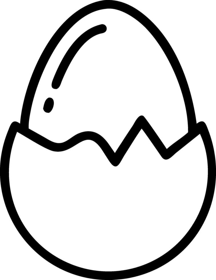 Vintage-Inspired Cracked Egg Artwork vector