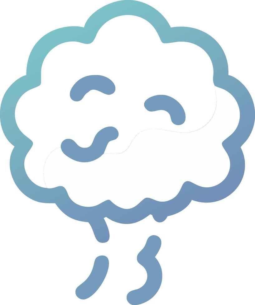 Organic Cloud of Smoke with Fluid Movement vector