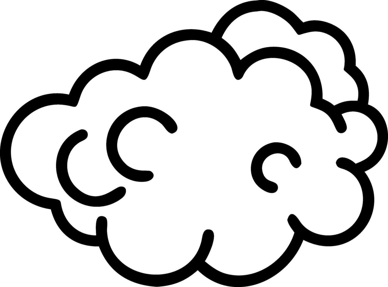 Elegant Smoke Cloud with Soft Swirls vector
