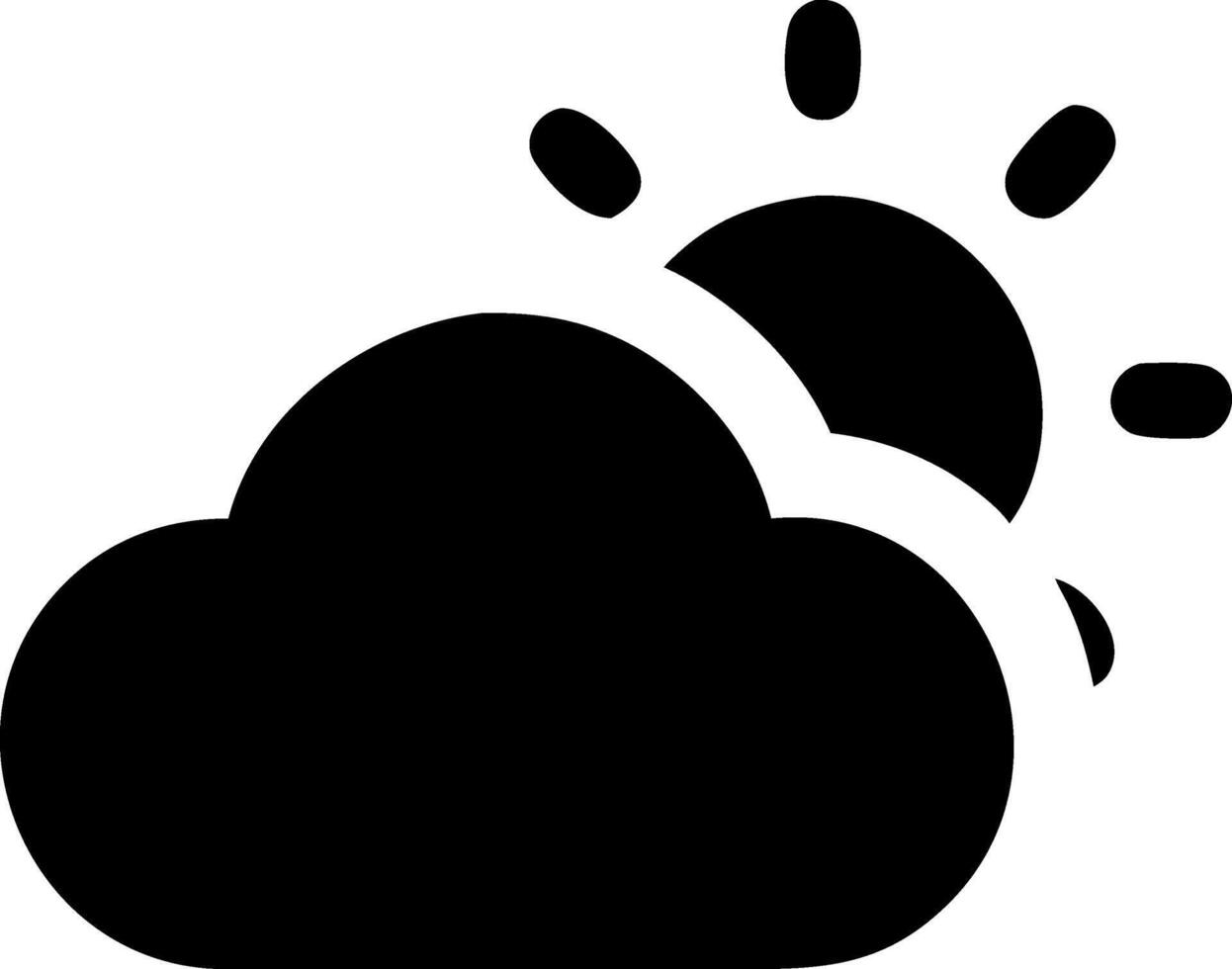 Dynamic Cloud and Sun with Fluffy Textures vector