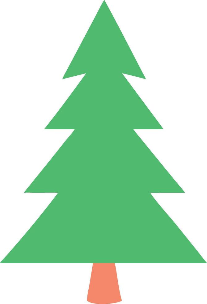 Abstract Christmas Tree Design with Geometric Shapes vector