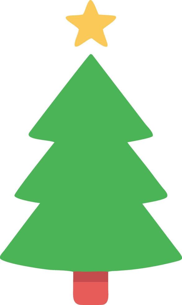 Classic Christmas Tree Illustration vector