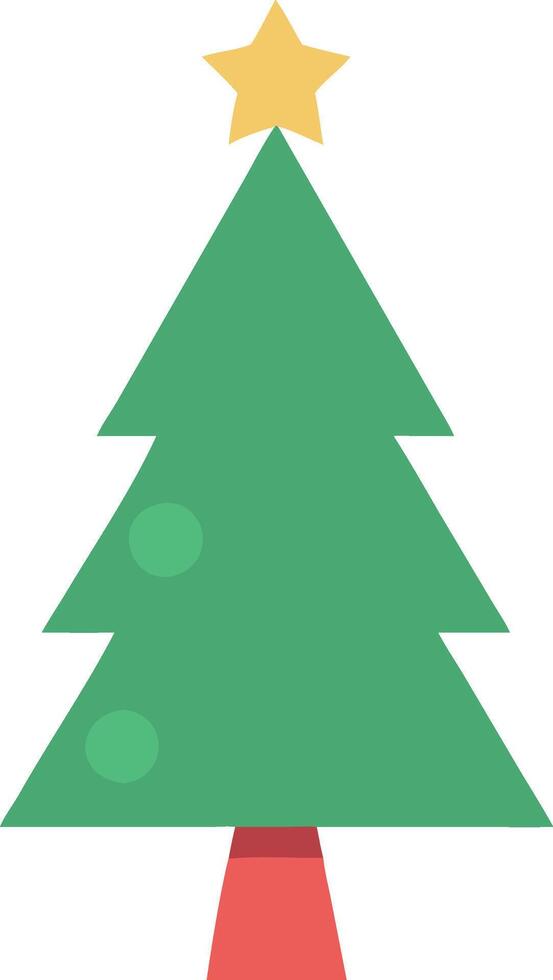 Minimalist Christmas Tree Concept vector