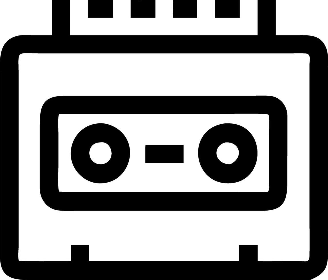 Funky Boombox with Cassette Artwork vector