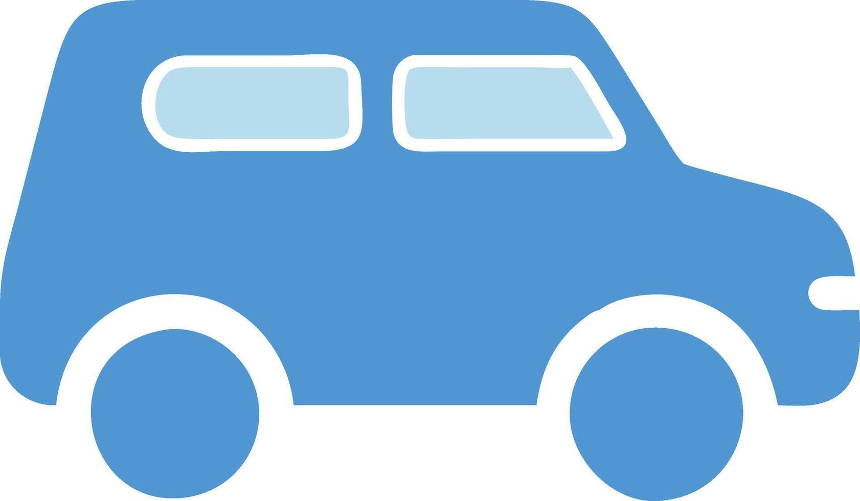Minimalist Car Silhouette Concept vector