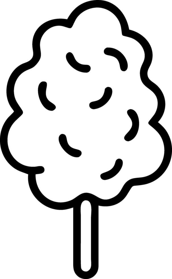 Retro-Inspired Candy Floss Sketch vector