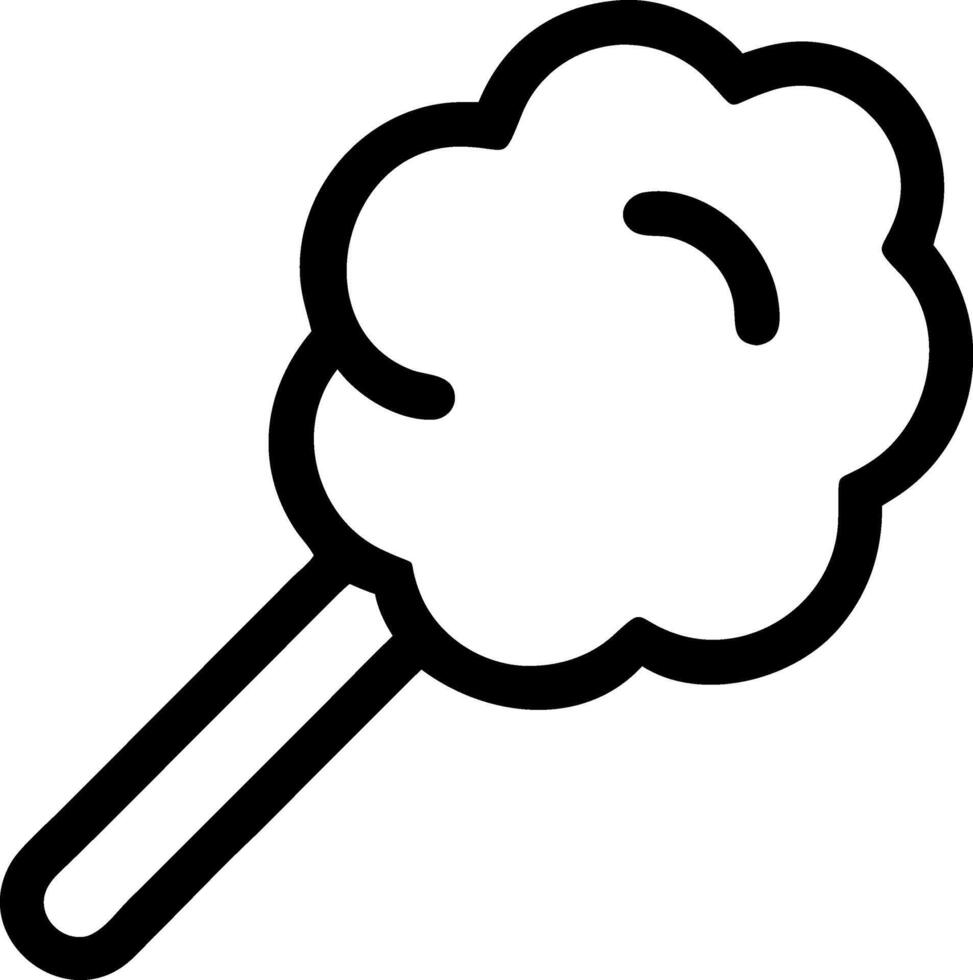 Hand-Drawn Cotton Candy Swirl Design vector