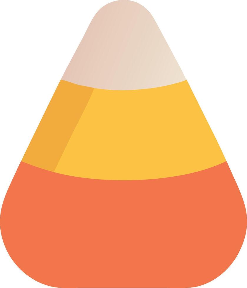 Creative Candy Corn with Autumn Leaves vector