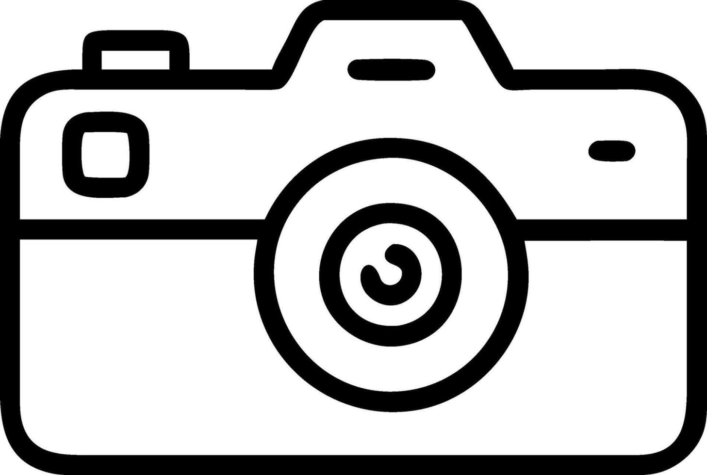 Iconic Camera with Flash Artwork vector