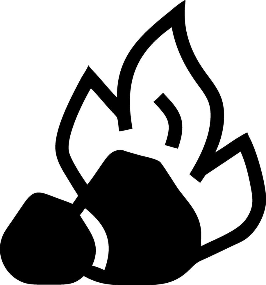 Fiery Heat and Coal Illustration vector