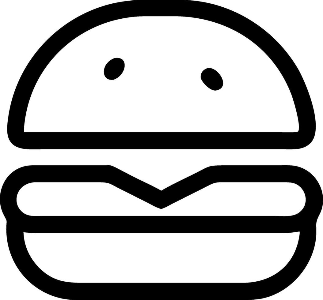 Whimsical Cartoon Burger Design vector