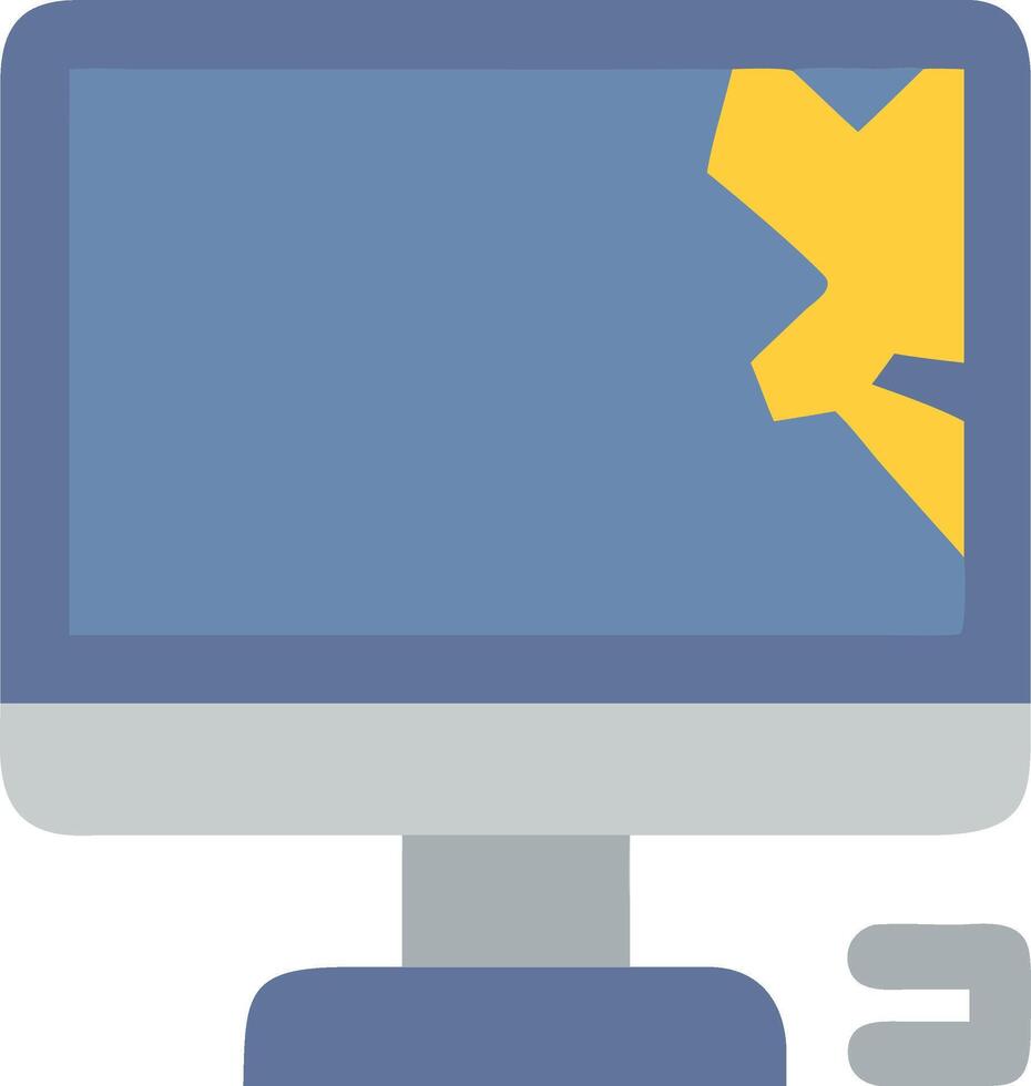 Glitchy Digital PC Artwork vector