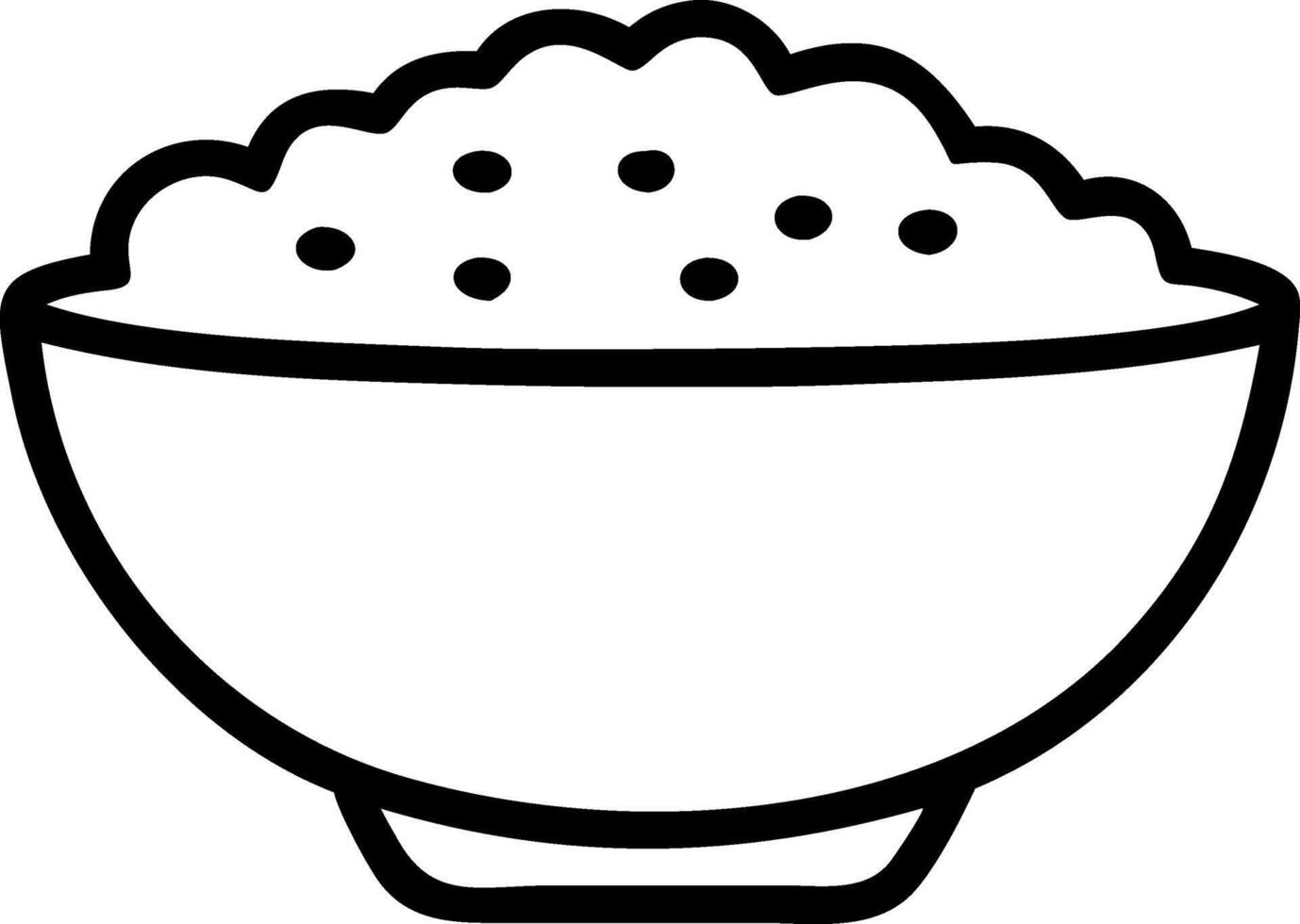 Classic Breakfast Porridge Artwork vector