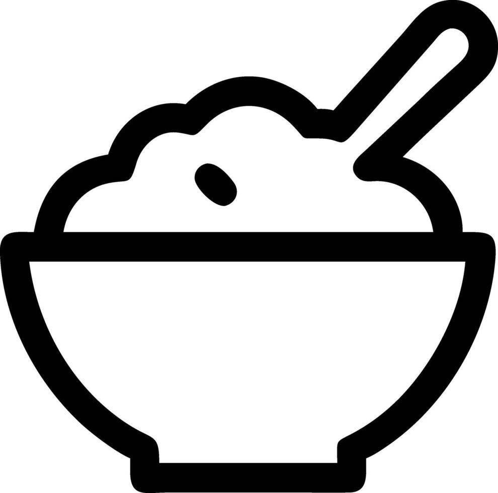 Delicious Oatmeal Bowl Concept vector