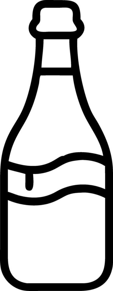 Elegant Glass Bottle Artwork vector