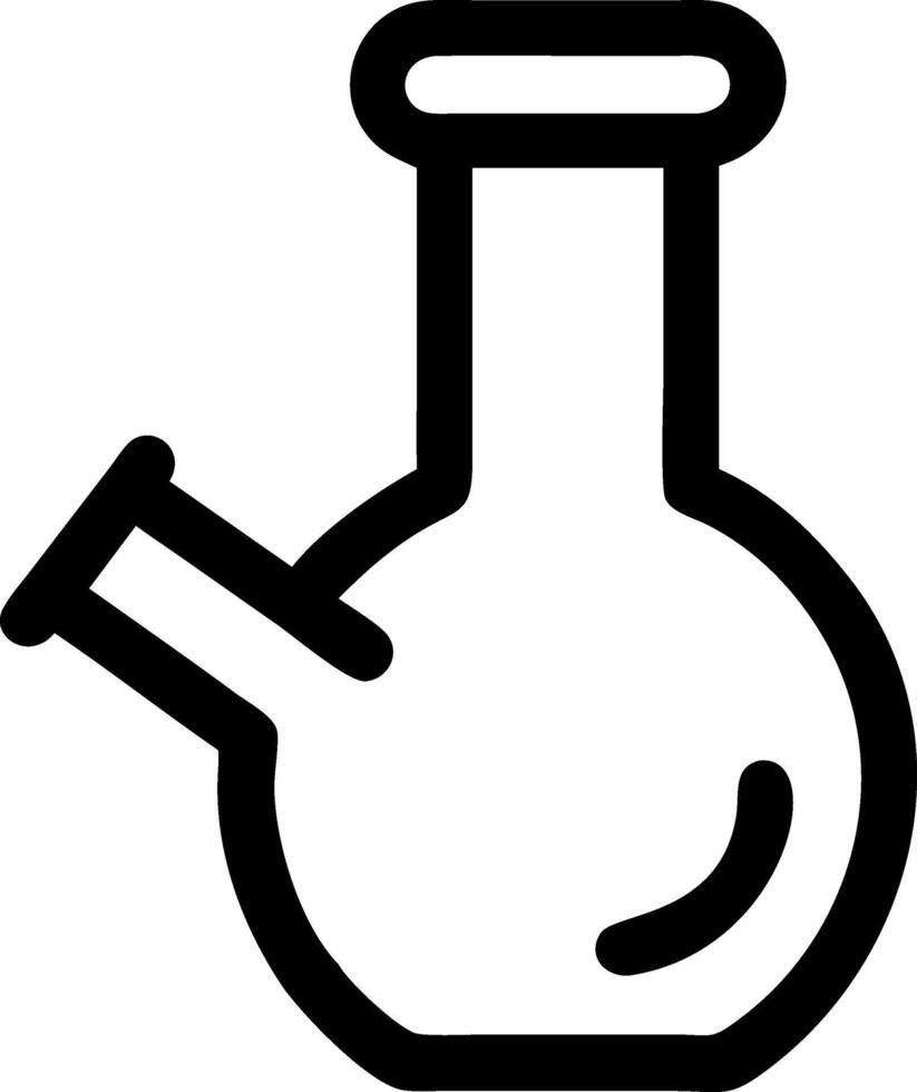 Elegant Bong Aesthetic Sketch vector