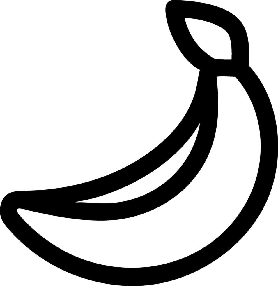 Hand-Drawn Banana with a Vintage Feel vector