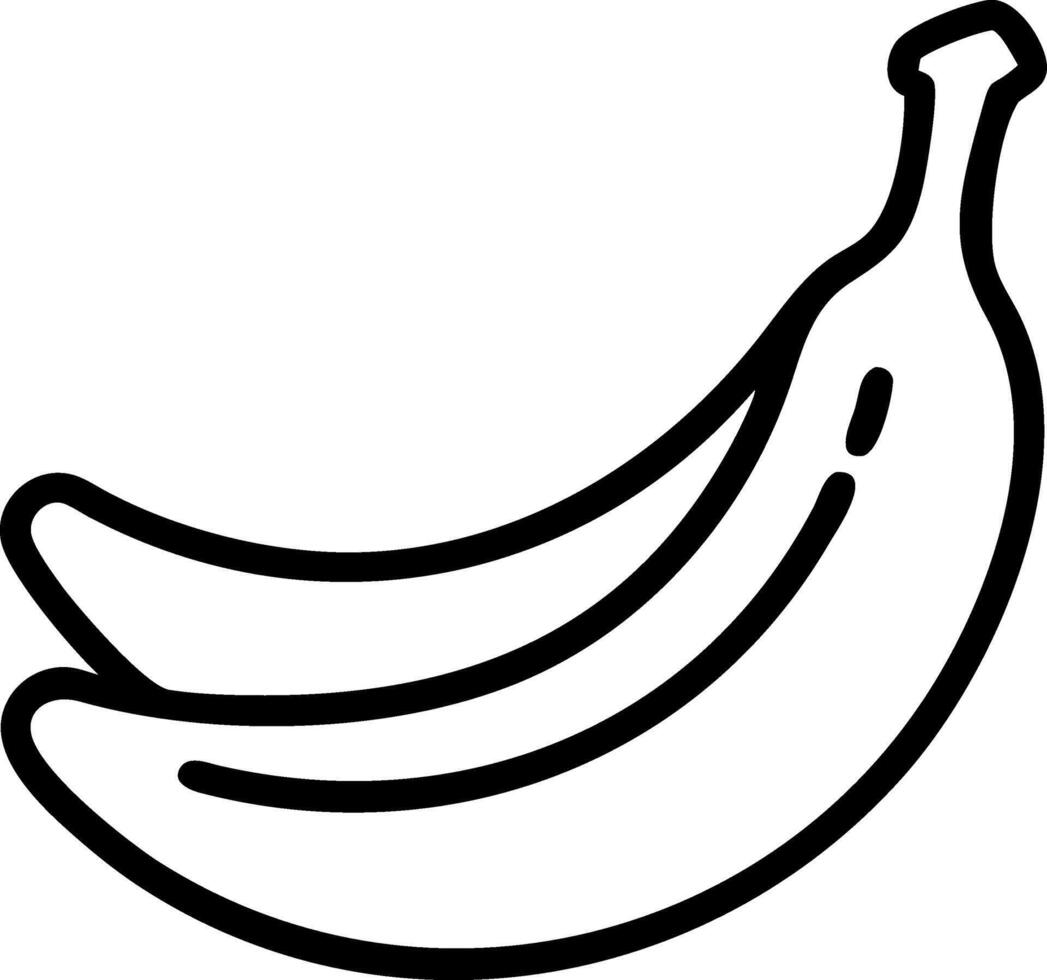 Funky and Artistic Banana Illustration vector