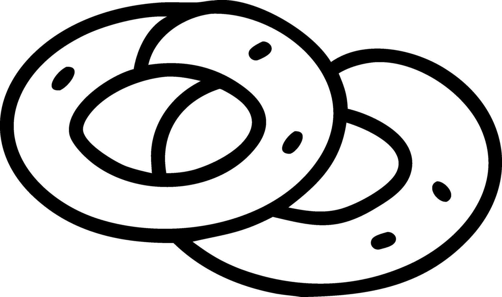 Decorative Bagel Concept for Packaging vector