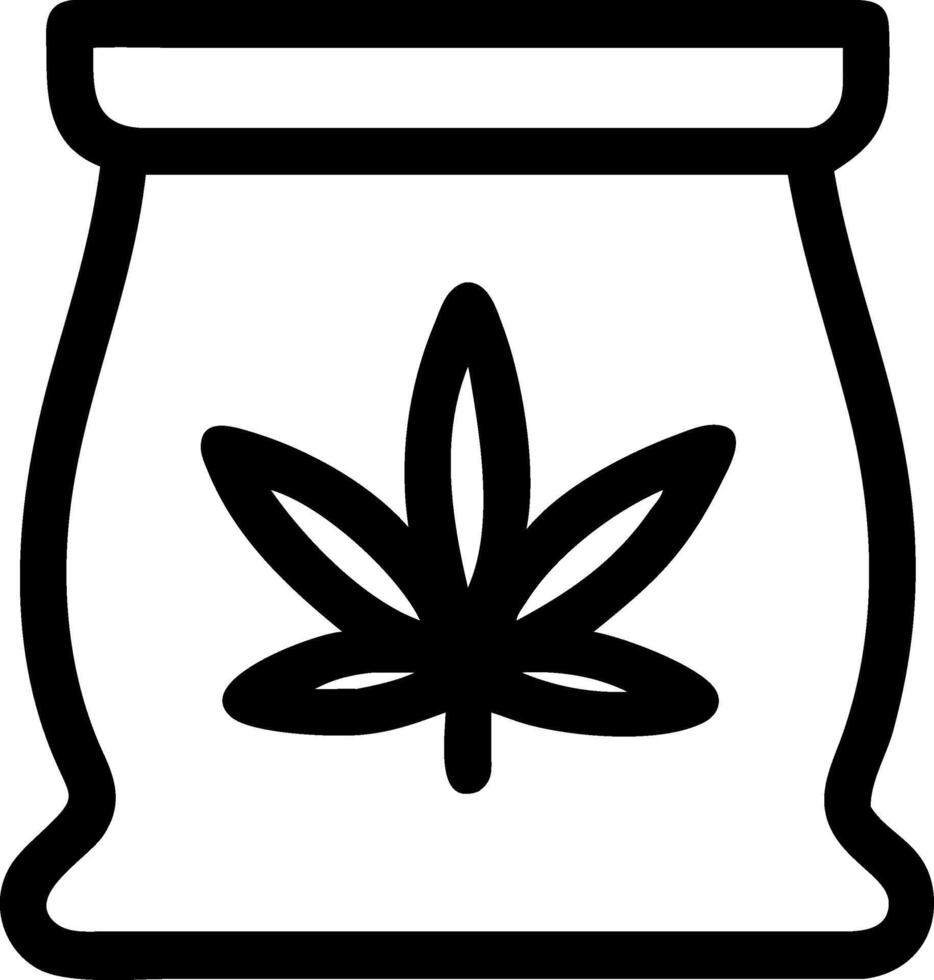 Unique Custom Weed Bag Graphic vector